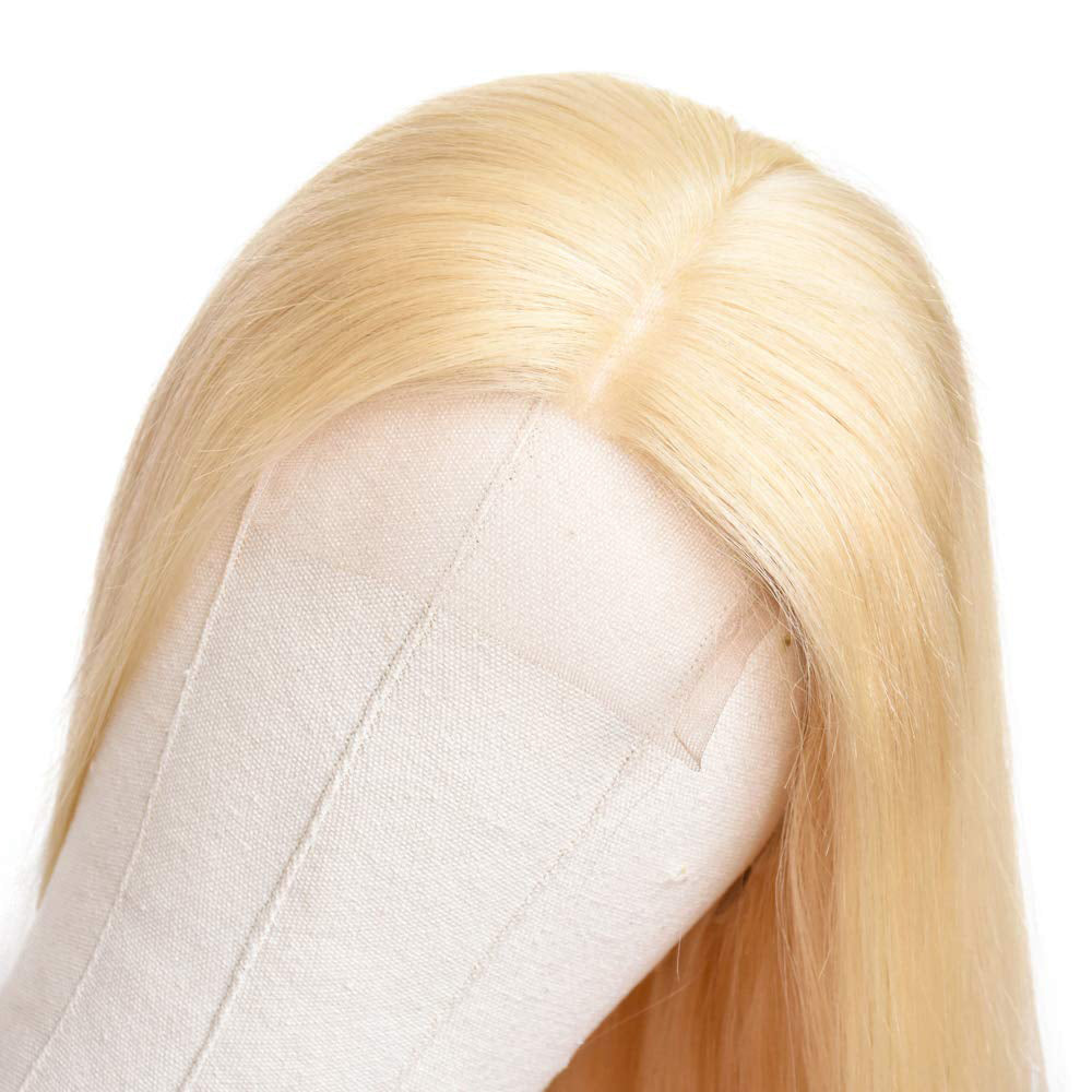 #613 Straight 4x4 Transparent Closure Lace Wig 180% Density