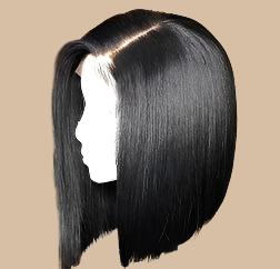 Bob Style Straight Lace Wig Naturlal Black #1B