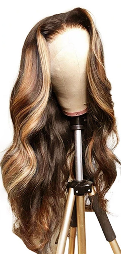 Highlight Honey Blonde Frontal Lace Wig Body Wave Color Wig