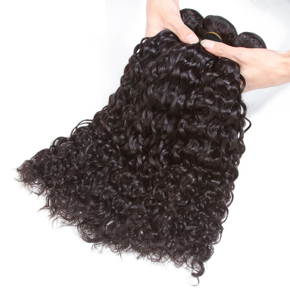 Natural Curly Virgin Human Hair Natural Black Bundles