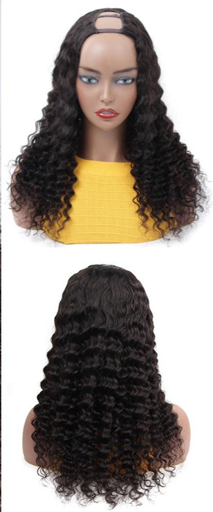 U Part Wig Deep Wave 1B